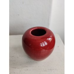 Bordeaux lysestage eller minivase, svensk 1960'erne