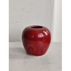 Bordeaux lysestage eller minivase, svensk 1960'erne