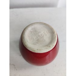 Bordeaux lysestage eller minivase, svensk 1960'erne