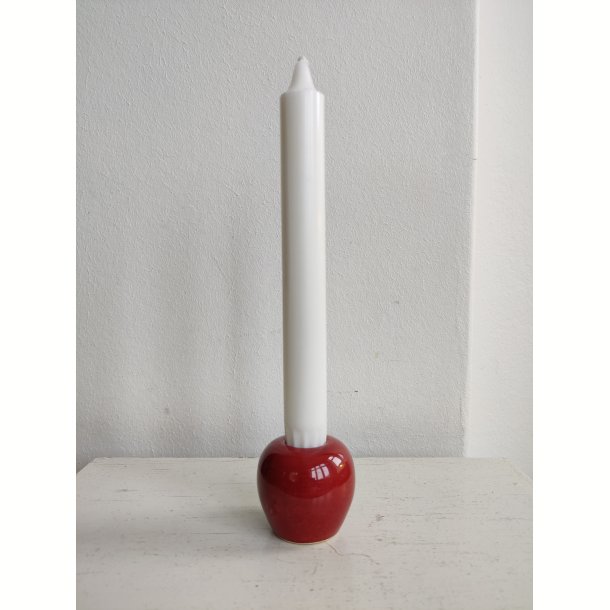 Bordeaux lysestage eller minivase, svensk 1960'erne