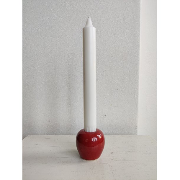 Bordeaux lysestage eller minivase, svensk 1960'erne