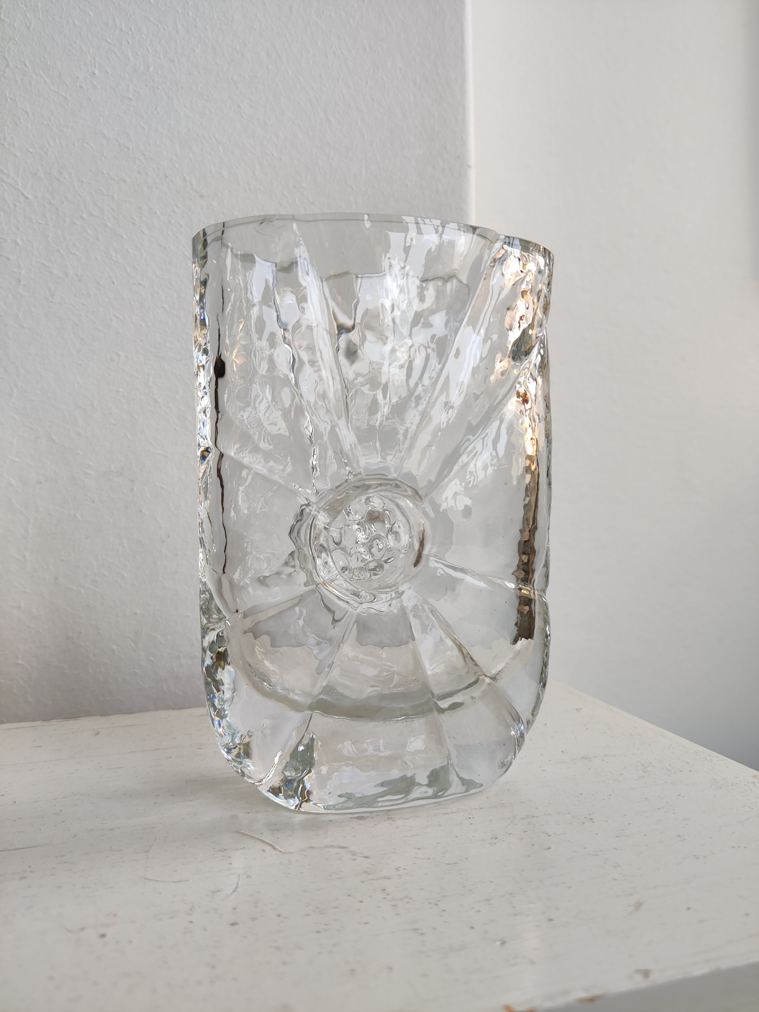 Nautilus glasvase, design af Rune Strand, Sea glasbruk 