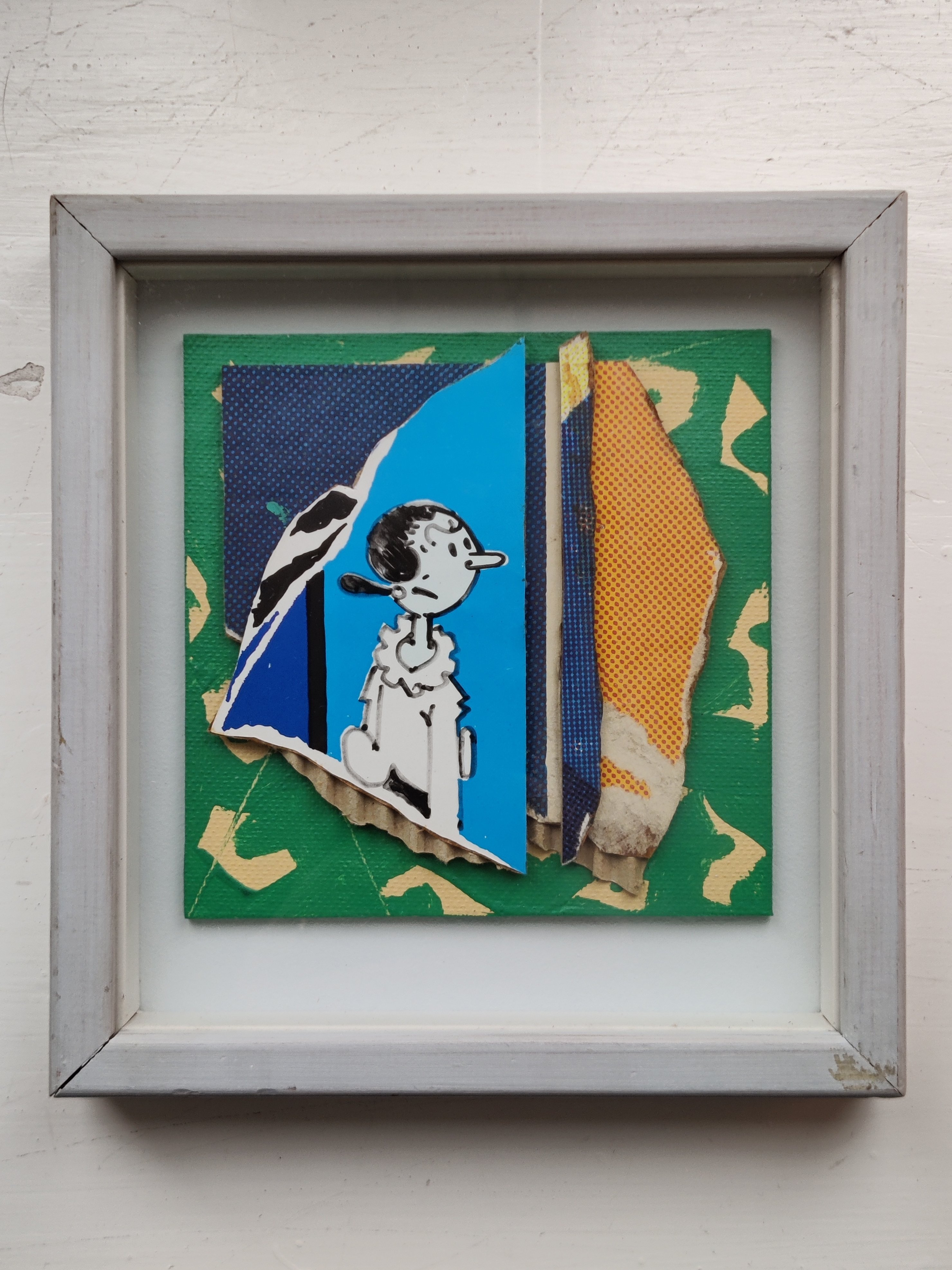 Collagekunst, Olivia fra Skipper Skrk, Preben Franck Stelvig, 1991