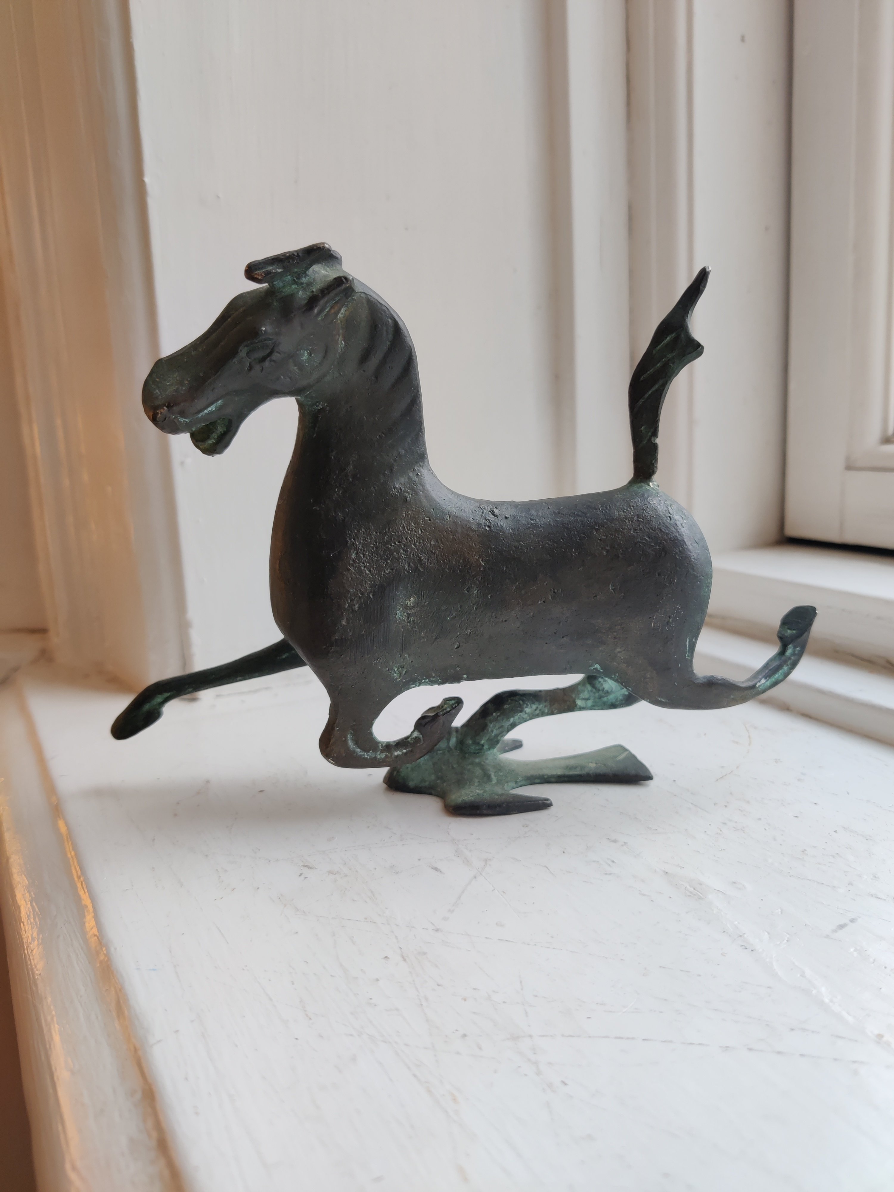 Bronzefigur af hest, kinesisk