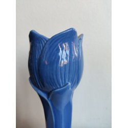 Smuk lysebl� tulipanvase fra S�dahl