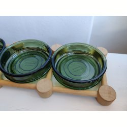 Nissen cabaretfad gr�nt glas og tr�