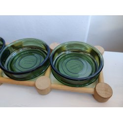 Nissen cabaretfad gr�nt glas og tr�