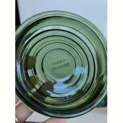 Nissen cabaretfad gr�nt glas og tr�