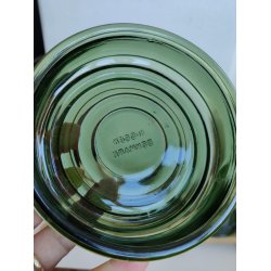 Nissen cabaretfad gr�nt glas og tr�