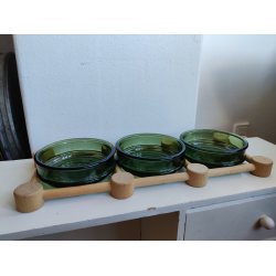 Nissen cabaretfad gr�nt glas og tr�