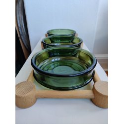 Nissen cabaretfad gr�nt glas og tr�