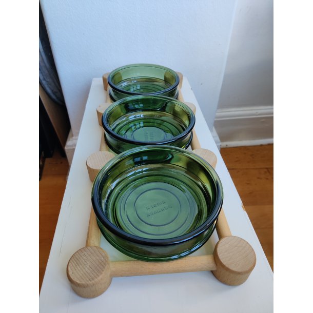 Nissen cabaretfad gr�nt glas og tr�