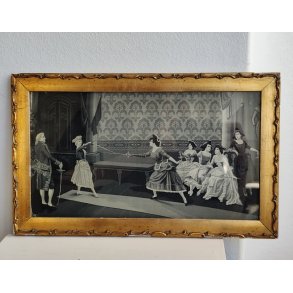 Antikt silkev�vet billede 