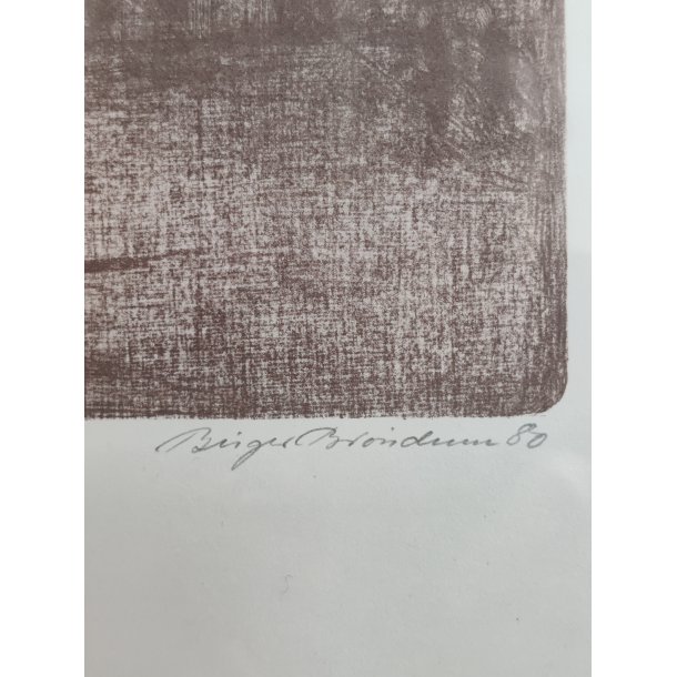 Birger Br�ndum litografi 1980