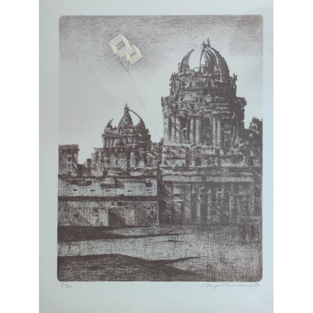 Birger Br�ndum litografi 1980