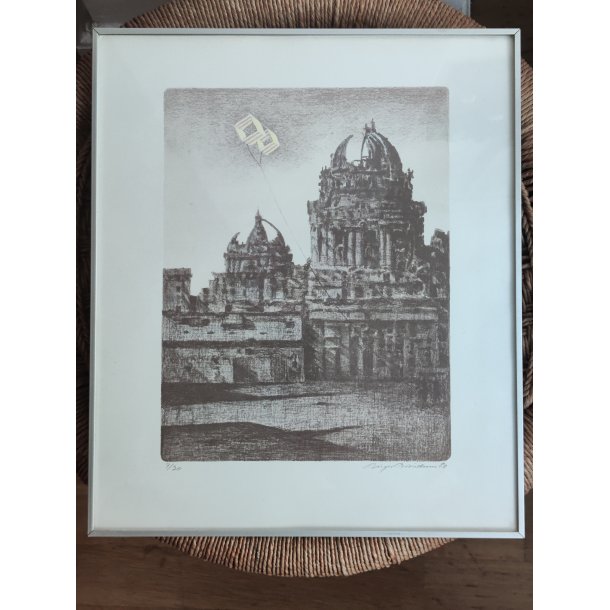 Birger Br�ndum litografi 1980