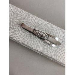 Vintage s�lv-slipsen�l med bogstavet K
