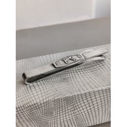 Vintage s�lv-slipsen�l med bogstavet K
