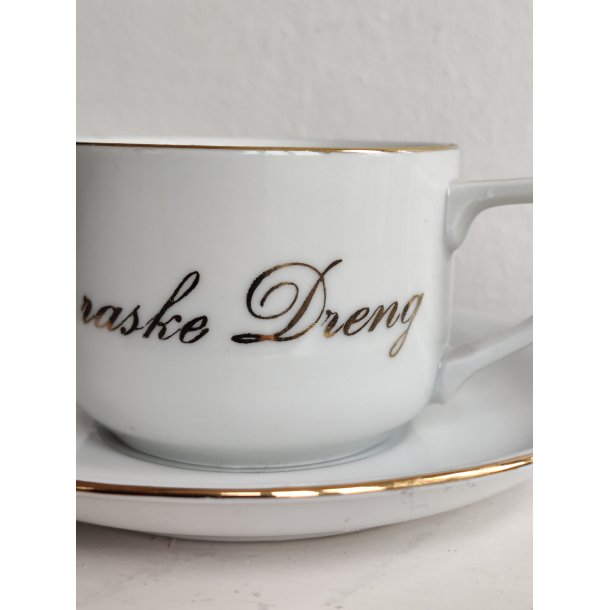 Den Raske Dreng, gammel kop med guldkant