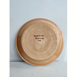 Pennsbury Pottery t�rtefad med �bletr�