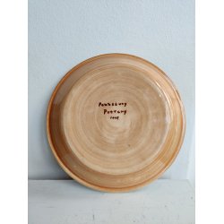 Pennsbury Pottery t�rtefad med �bletr�