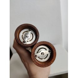 Salt- og peberkv�rn, s�t i teak fra 1960'erne