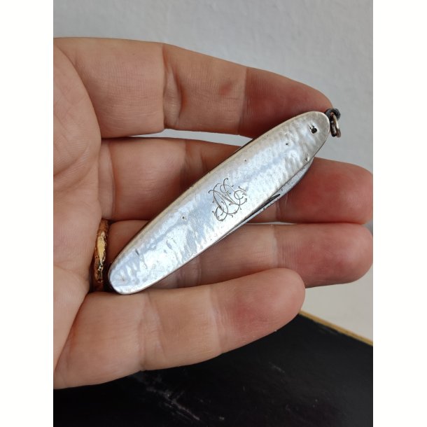 Lille vintage s�lv lommekniv