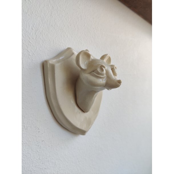 Keramik trof� af musehoved