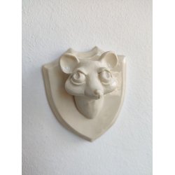 Keramik trof� af musehoved