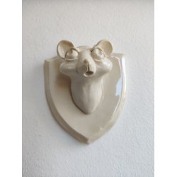 Keramik trof� af musehoved