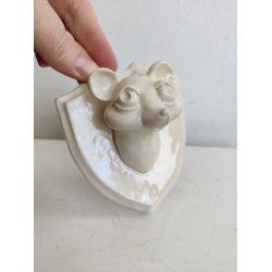 Keramik trof� af musehoved