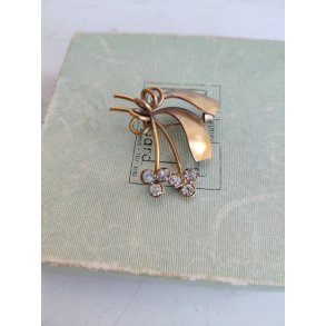 Elegant vintage broche fra 1950'erne