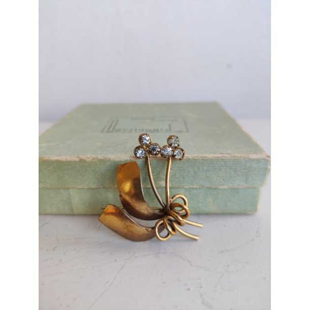 Elegant vintage broche fra 1950'erne