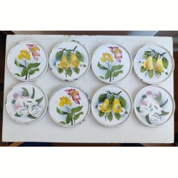 Smukke gamle franske coasters i porcel�n