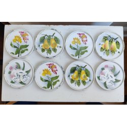 Smukke gamle franske coasters i porcel�n