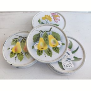 Smukke gamle franske coasters i porcel�n