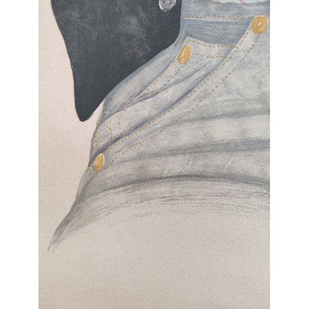 Lizzi Mallow litografi, komposition, 1981