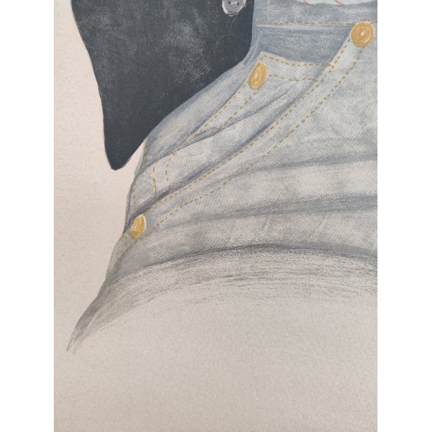 Lizzi Mallow litografi, komposition, 1981