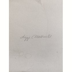 Lizzi Mallow litografi, komposition, 1981