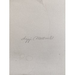 Lizzi Mallow litografi, komposition, 1981