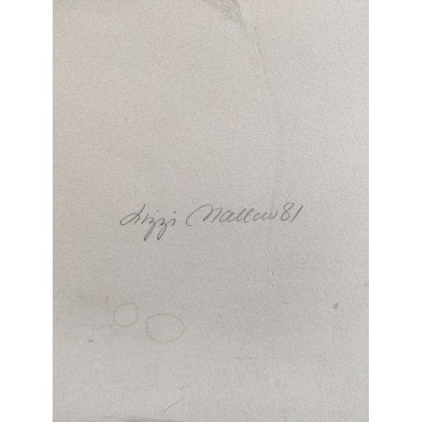 Lizzi Mallow litografi, komposition, 1981