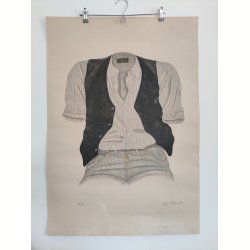 Lizzi Mallow litografi, komposition, 1981