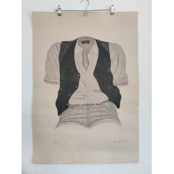 Lizzi Mallow litografi, komposition, 1981