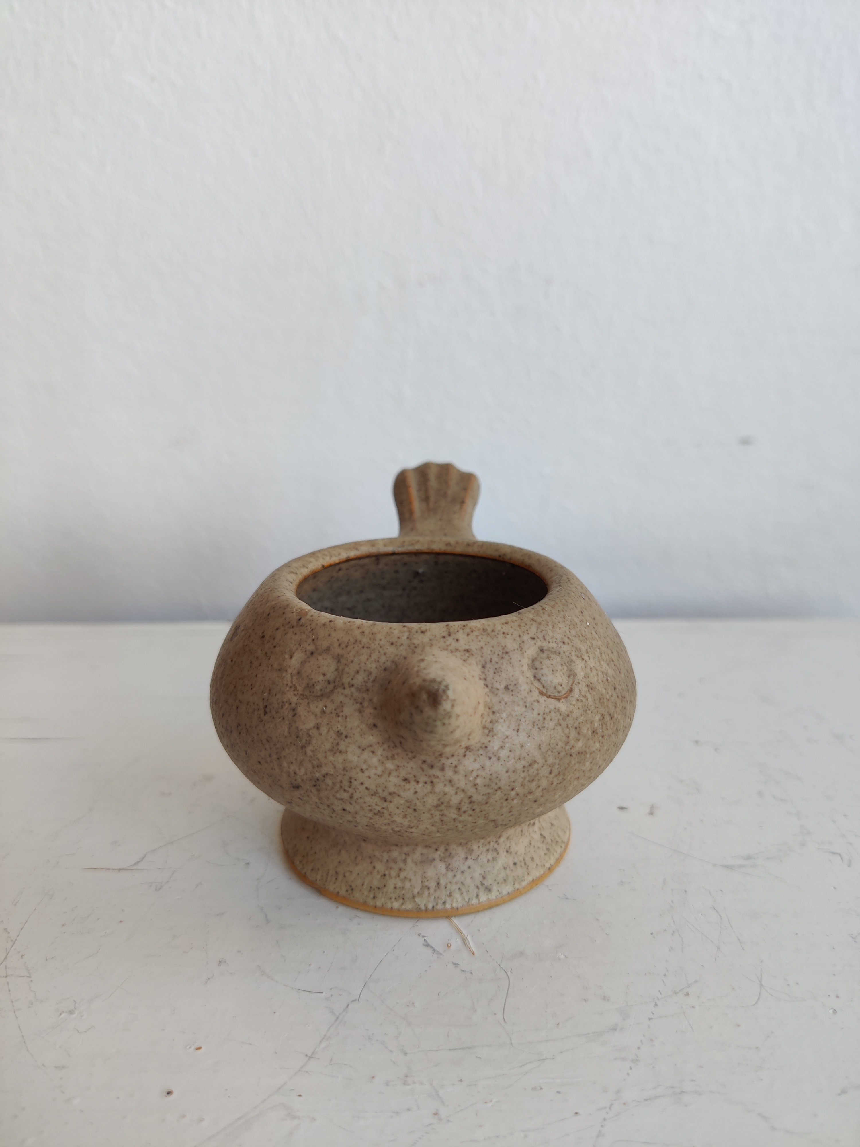 Vintage ggebger formet som fugl, svensk keramik