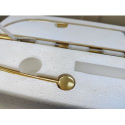 Gallerilampe i messing ny i �ske, 40 �r gammel