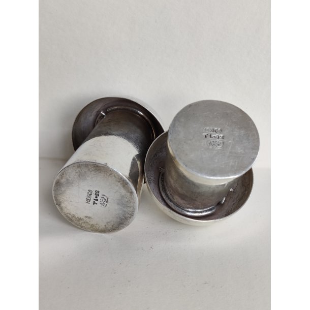 Salt og peber paddehatte, sterling s�lv