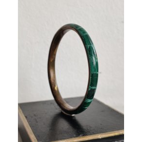 Vintage armb�nd messing og malakit