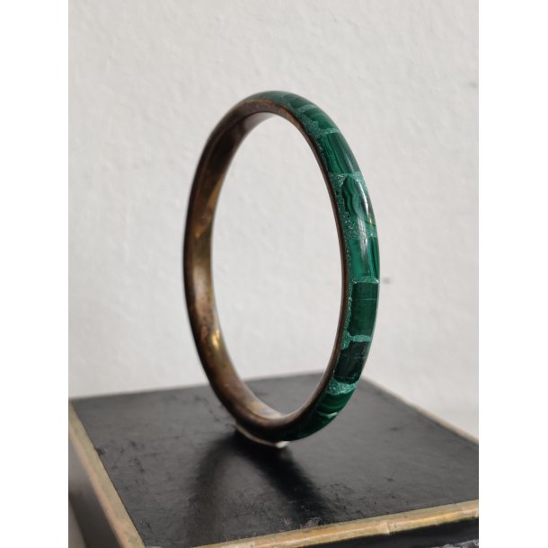 Vintage armb�nd messing og malakit