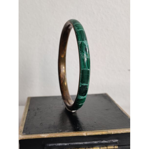 Vintage armb�nd messing og malakit