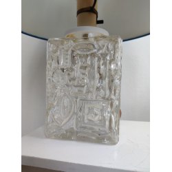 Vintage glas bordlampe, 1970'erne  
